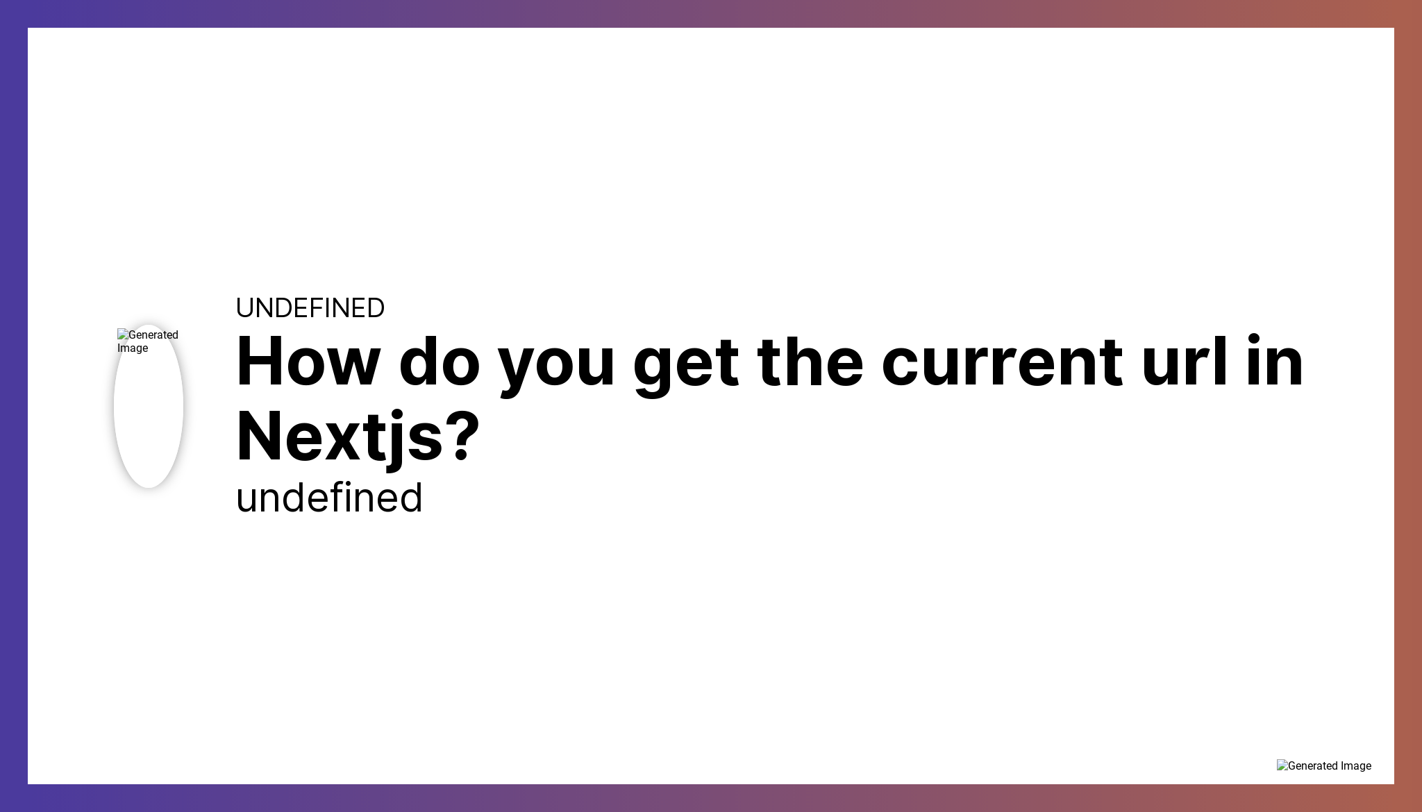 How do you get the current url in Nextjs?